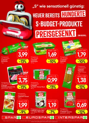 SPAR - Preissenkung KW44 2025